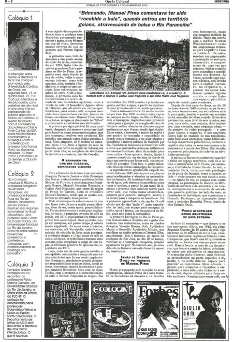 Opção Cultural, 27 de outubro a 2 de novembro de 2002. B-2